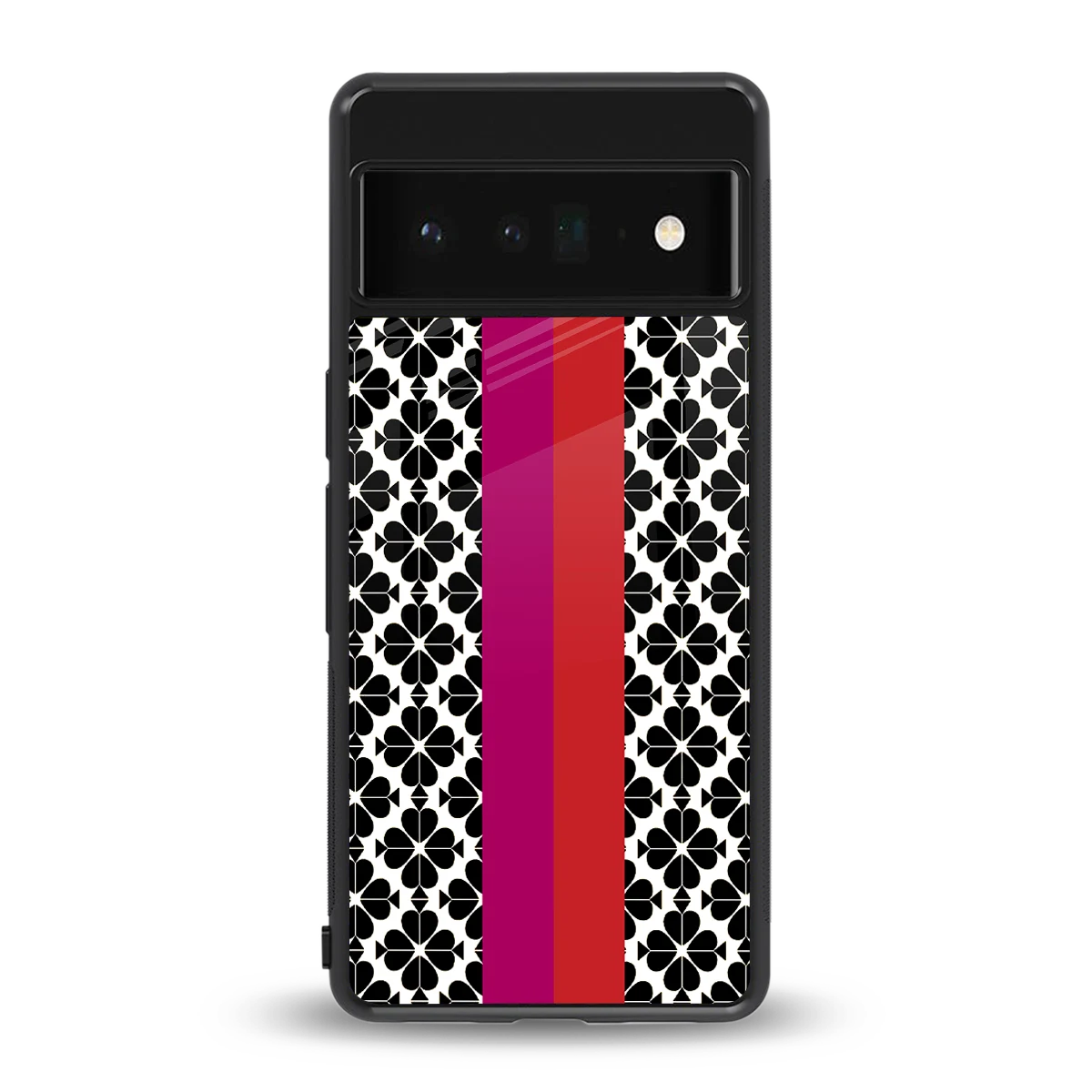 Rosy Noir back phone cover | glass case for google pixel 6 pro