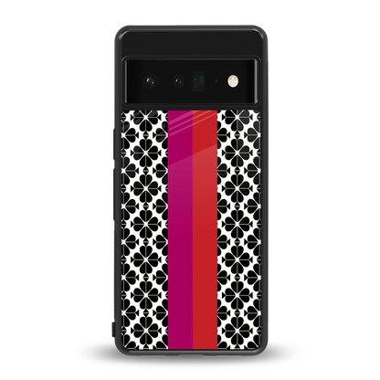 Rosy Noir back phone cover | glass case for google pixel 6 pro