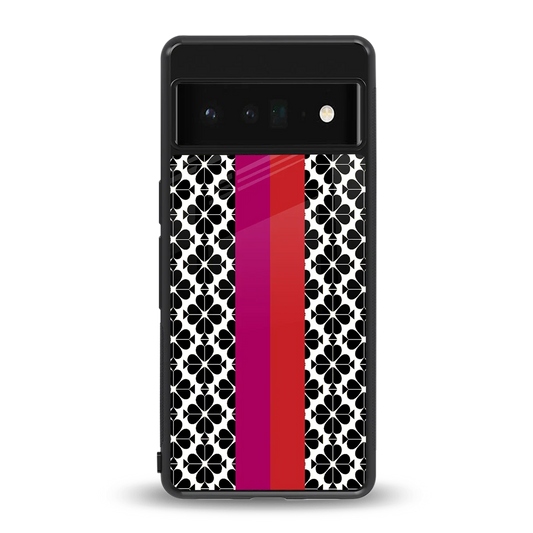 Rosy Noir back phone cover | glass case for google pixel 6 pro