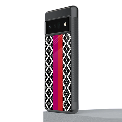 Rosy Noir stylish phone case for google pixel 6 pro | glossy glass and slim fit