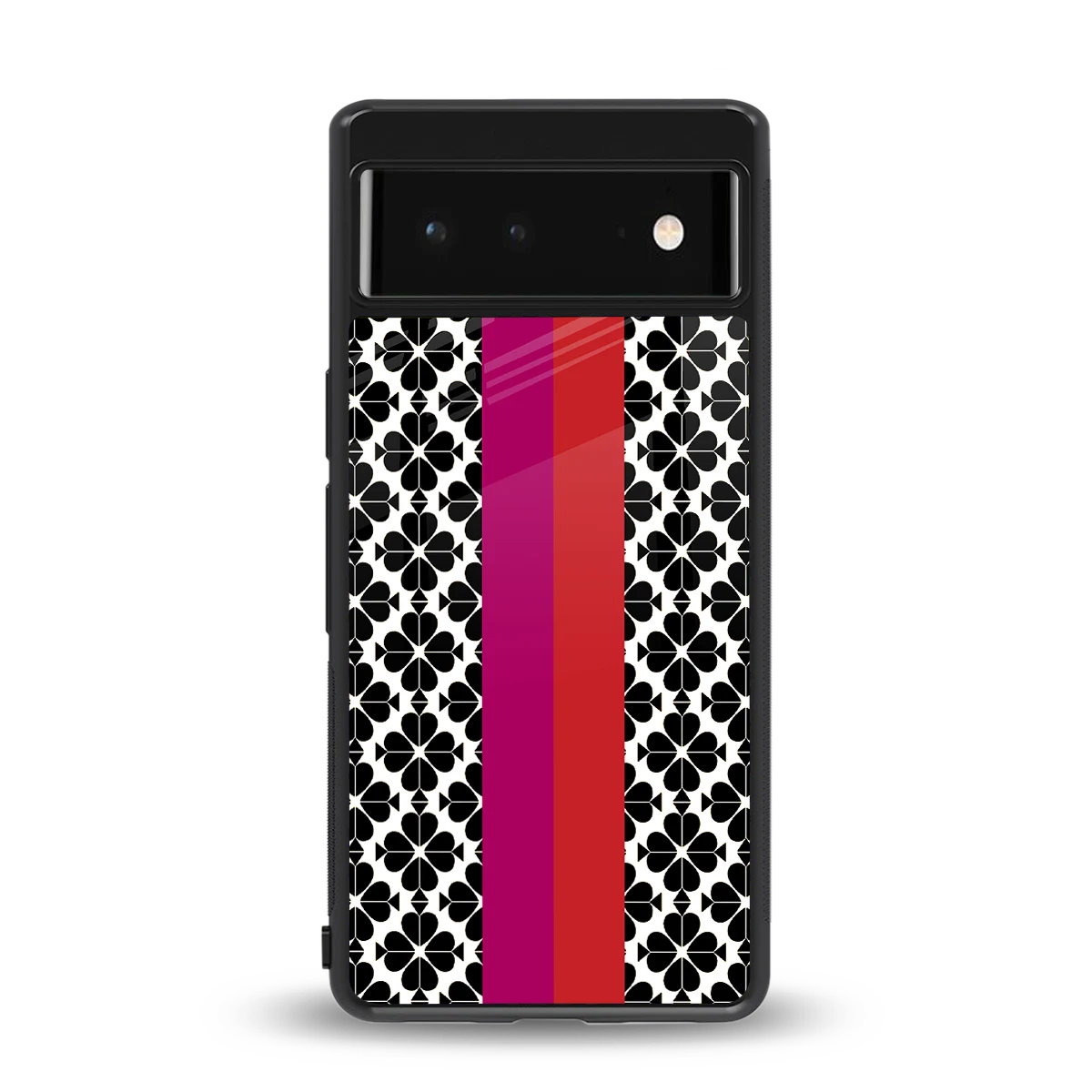 Rosy Noir back phone cover | glass case for google pixel 6