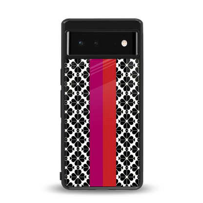 Rosy Noir back phone cover | glass case for google pixel 6