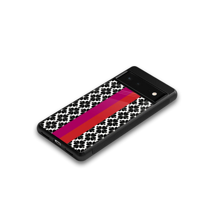 Rosy Noir google pixel 6a mobile cover | shockproof glass phone case