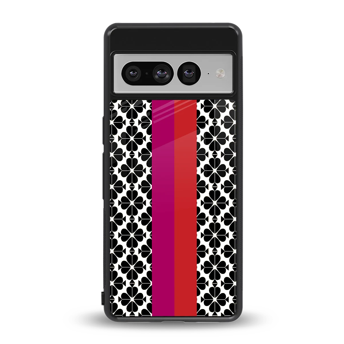 Rosy Noir back phone cover | glass case for google pixel 7 pro