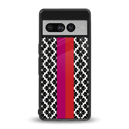 Rosy Noir back phone cover | glass case for google pixel 7 pro