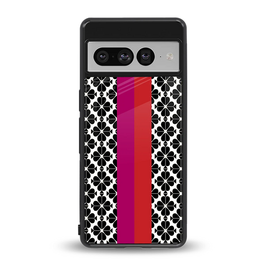 Rosy Noir back phone cover | glass case for google pixel 7 pro
