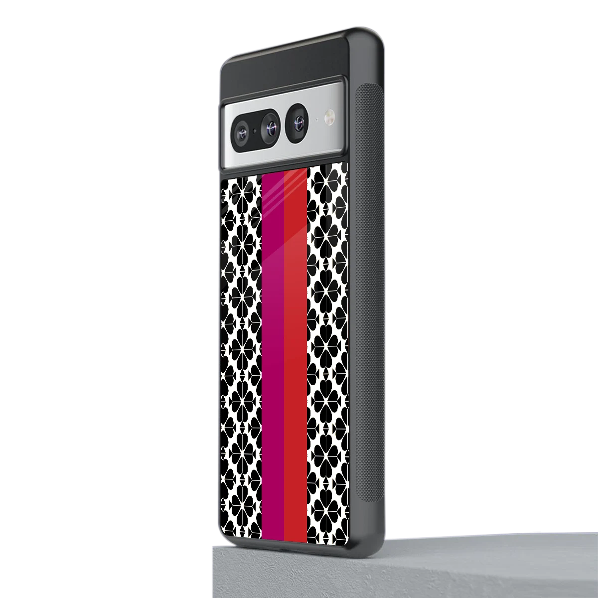 Rosy Noir stylish phone case for google pixel 7 pro | glossy glass and slim fit