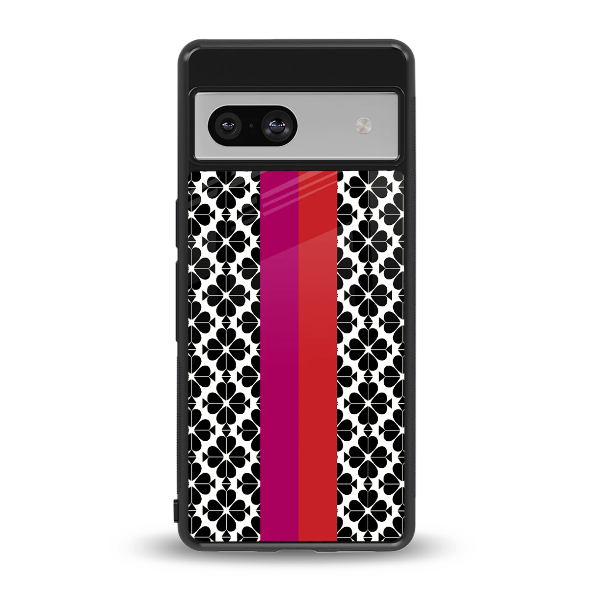 Rosy Noir back phone cover | glass case for google pixel 7a
