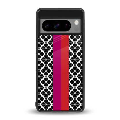 Rosy Noir back phone cover | glass case for google pixel 8 pro