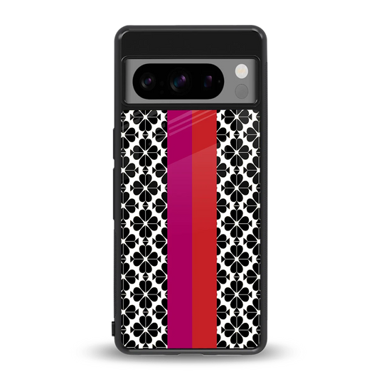 Rosy Noir back phone cover | glass case for google pixel 8 pro