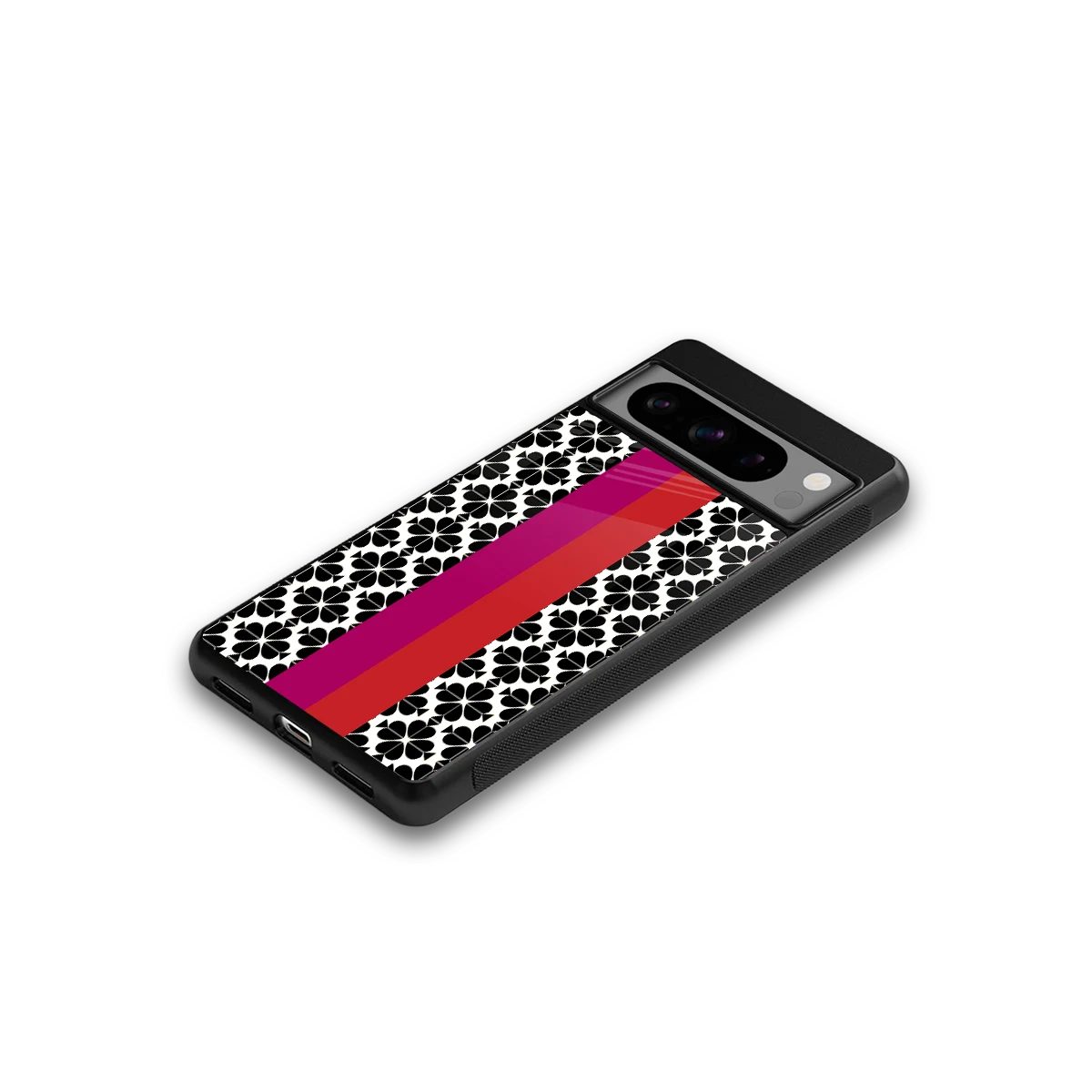 Rosy Noir google pixel 8 pro mobile cover | shockproof glass phone case