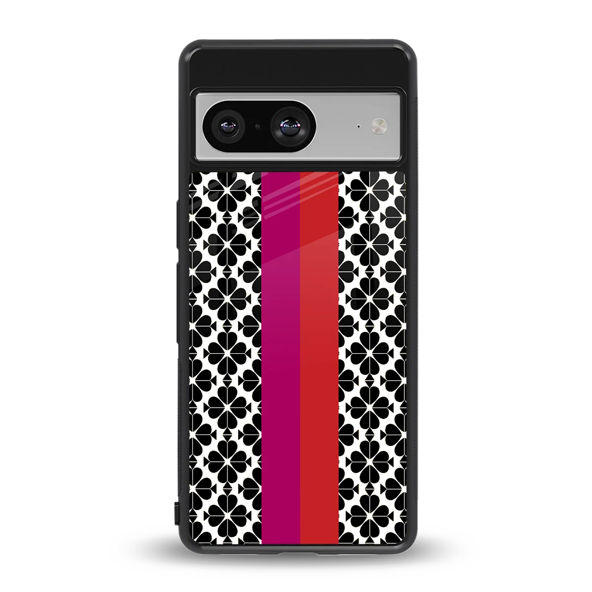 Rosy Noir back phone cover | glass case for google pixel 8