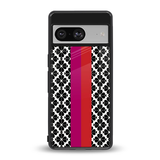 Rosy Noir back phone cover | glass case for google pixel 8