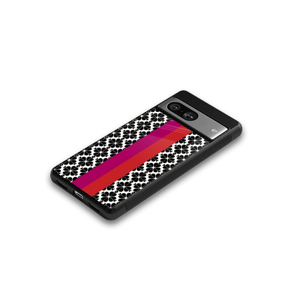 Rosy Noir google pixel 8 mobile cover | shockproof glass phone case