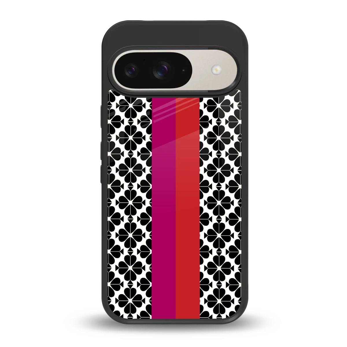 Rosy Noir back phone cover | glass case for google pixel 9