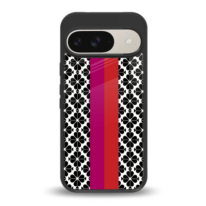 Rosy Noir back phone cover | glass case for google pixel 9