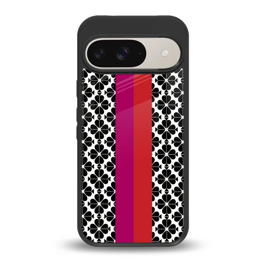 Rosy Noir back phone cover | glass case for google pixel 9