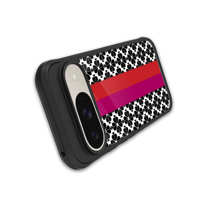 Rosy Noir stylish phone case for google pixel 9 | glossy glass and slim fit