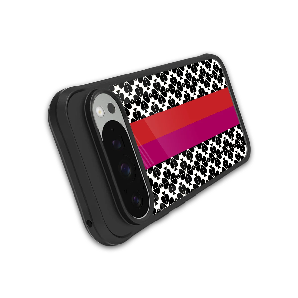 Rosy Noir stylish phone case for google pixel 9 pro xl | glossy glass and slim fit