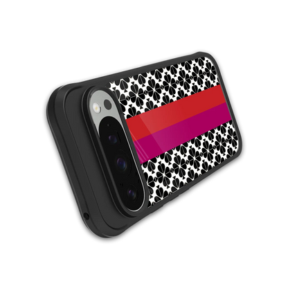 Rosy Noir stylish phone case for google pixel 9 pro xl | glossy glass and slim fit
