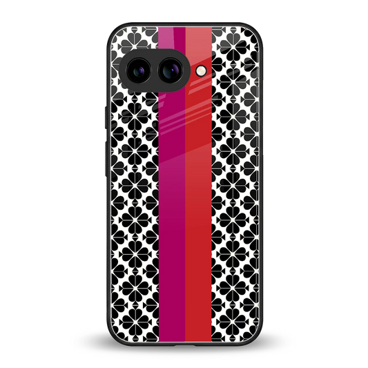 Rosy Noir back phone cover | glass case for google pixel 9a