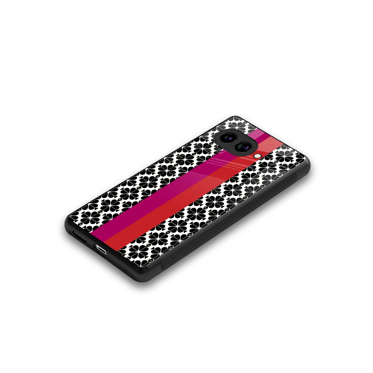Rosy Noir stylish phone case for google pixel 10a | glossy glass and slim fit
