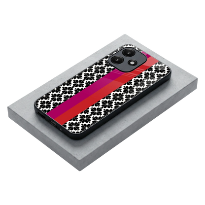 Rosy Noir stylish phone case for redmi 12 5g | glossy glass and slim fit