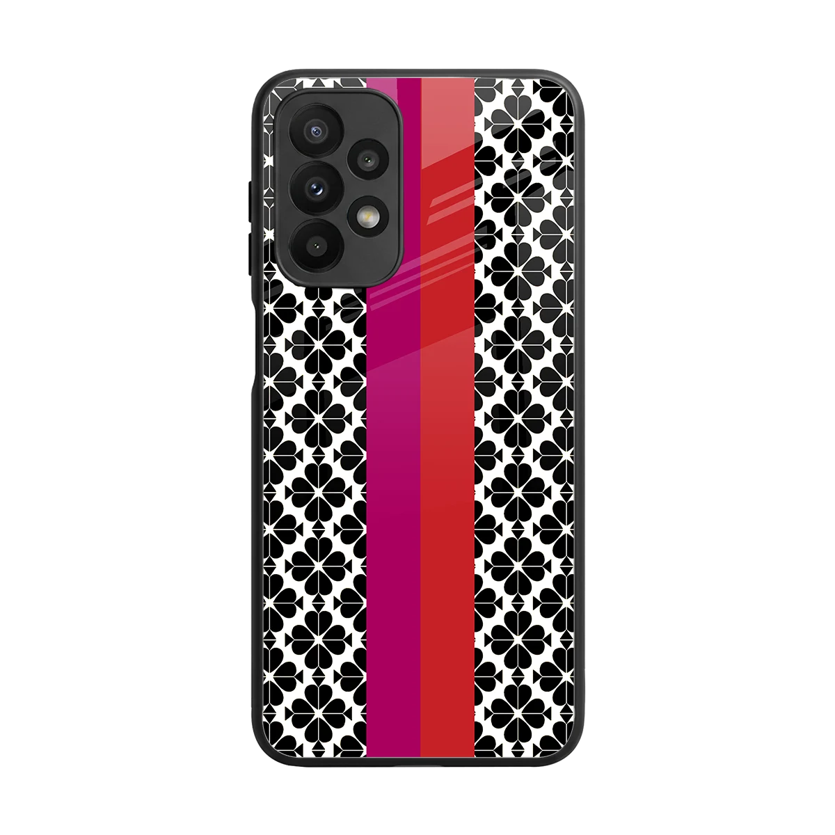 Rosy Noir back phone cover | glass case for samsung galaxy a23