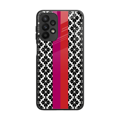 Rosy Noir back phone cover | glass case for samsung galaxy a23