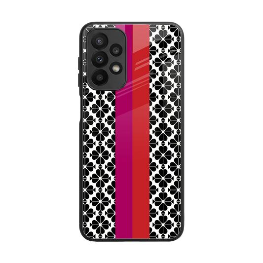 Rosy Noir back phone cover | glass case for samsung galaxy a23