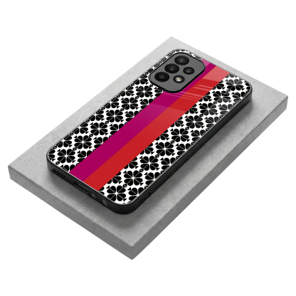 Rosy Noir stylish phone case for samsung galaxy a23 | glossy glass and slim fit
