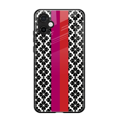 Rosy Noir back phone cover | glass case for samsung galaxy a06 5g