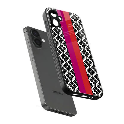 Rosy Noir sleek samsung galaxy a06 5g cover with tempered glass back and TPU edges