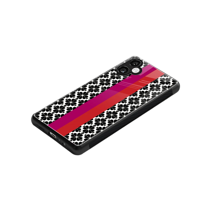 Rosy Noir stylish phone case for samsung galaxy a06 5g | glossy glass and slim fit