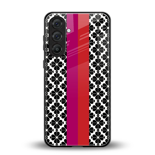 Rosy Noir back phone cover | glass case for samsung galaxy m36 5g