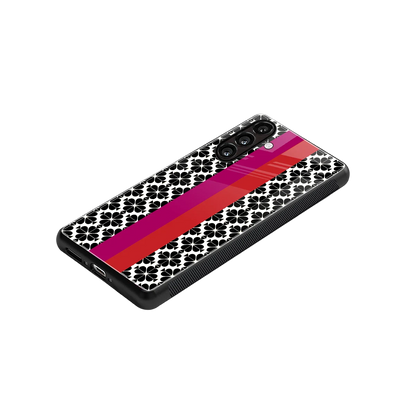 Rosy Noir stylish phone case for samsung galaxy a55 5g | glossy glass and slim fit