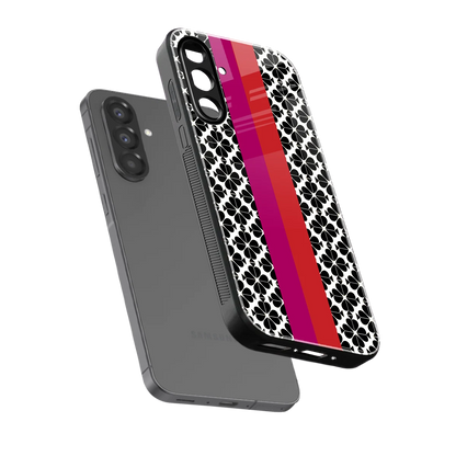Rosy Noir sleek samsung galaxy a37 5g cover with tempered glass back and TPU edges