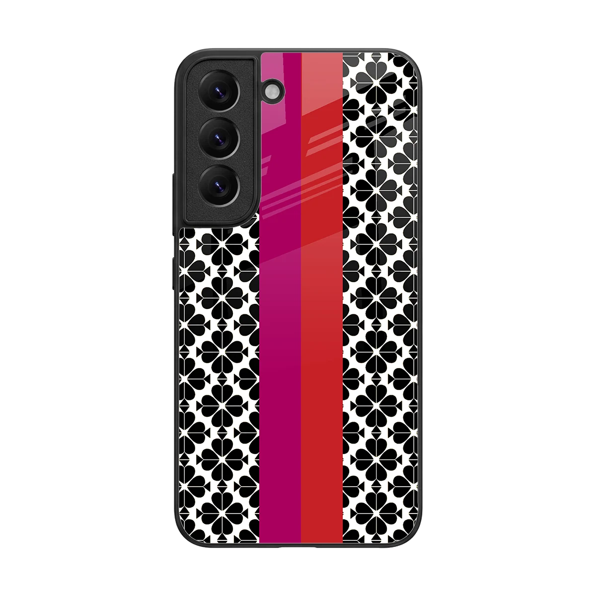 Rosy Noir back phone cover | glass case for samsung galaxy s22