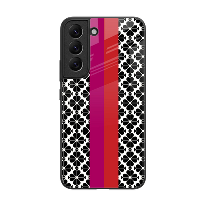 Rosy Noir back phone cover | glass case for samsung galaxy s22
