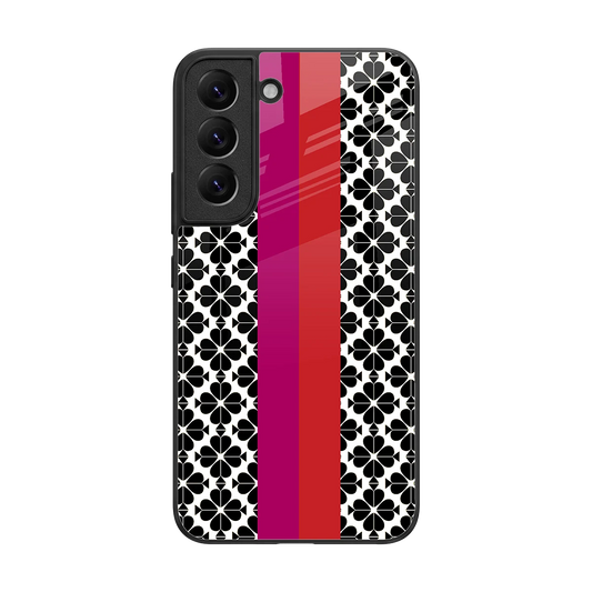 Rosy Noir back phone cover | glass case for samsung galaxy s22