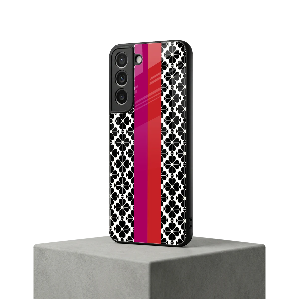 Rosy Noir samsung galaxy s22 mobile cover | shockproof glass phone case