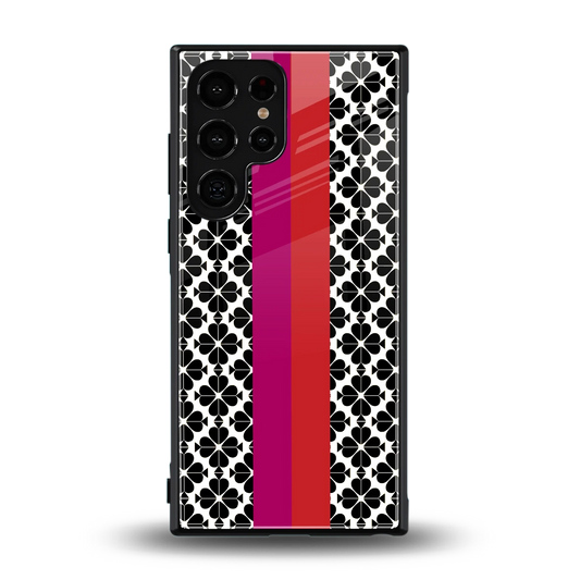 Rosy Noir back phone cover | glass case for samsung galaxy s24 ultra