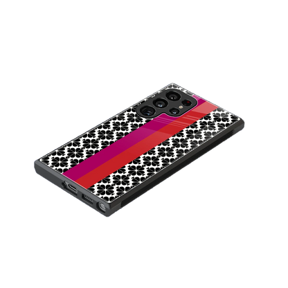 Rosy Noir stylish phone case for samsung galaxy s23 ultra | glossy glass and slim fit