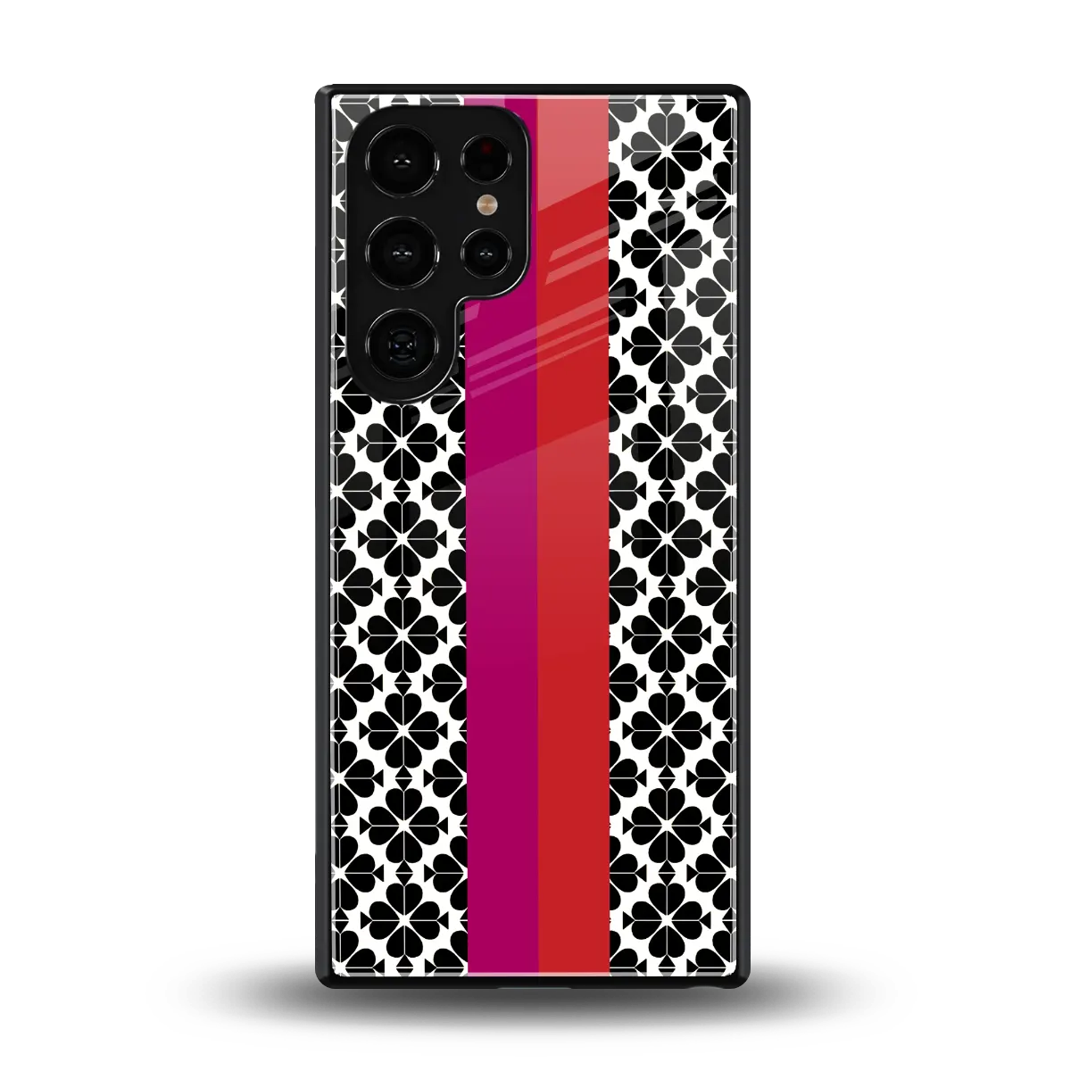 Rosy Noir back phone cover | glass case for samsung galaxy s25 ultra