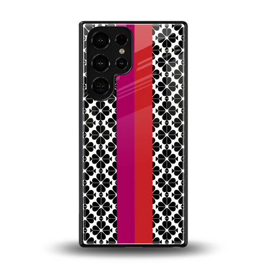 Rosy Noir back phone cover | glass case for samsung galaxy s25 ultra