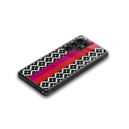 Rosy Noir stylish phone case for samsung galaxy s25 ultra | glossy glass and slim fit
