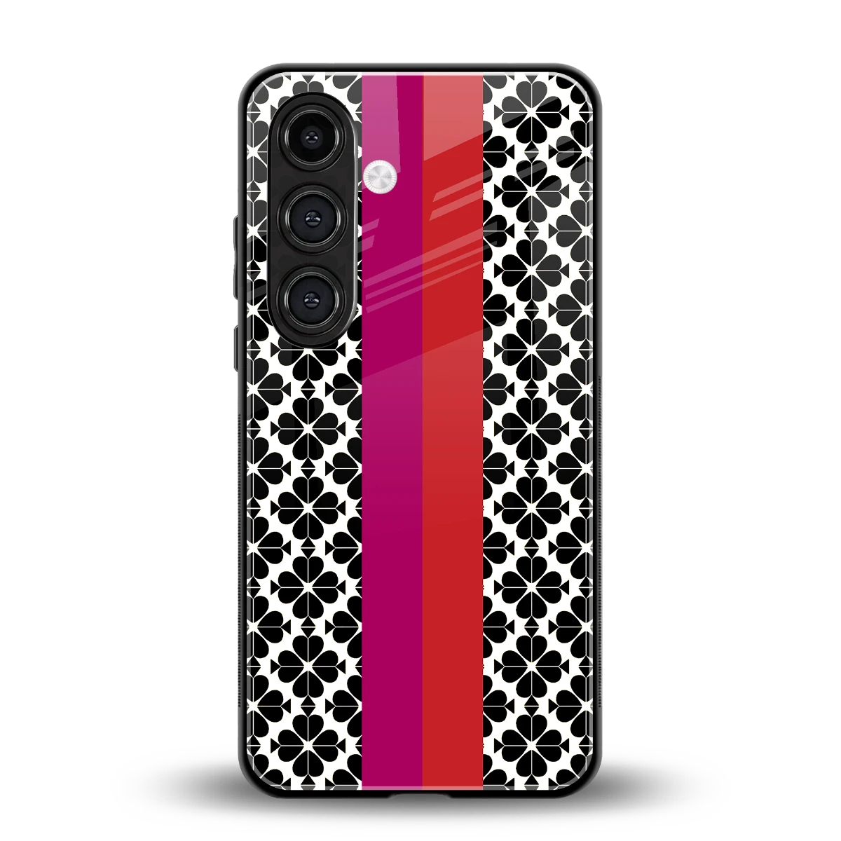 Rosy Noir back phone cover | glass case for samsung galaxy s23 plus