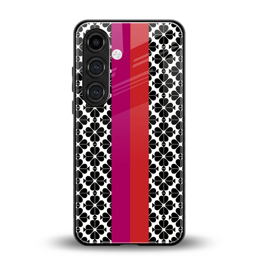 Rosy Noir back phone cover | glass case for samsung galaxy s23 fe