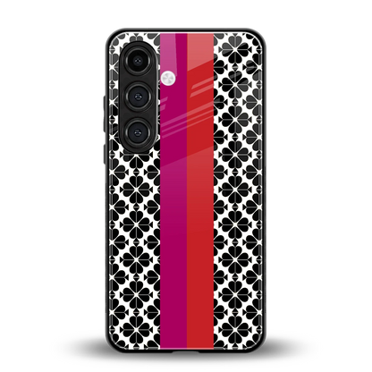 Rosy Noir back phone cover | glass case for samsung galaxy s24