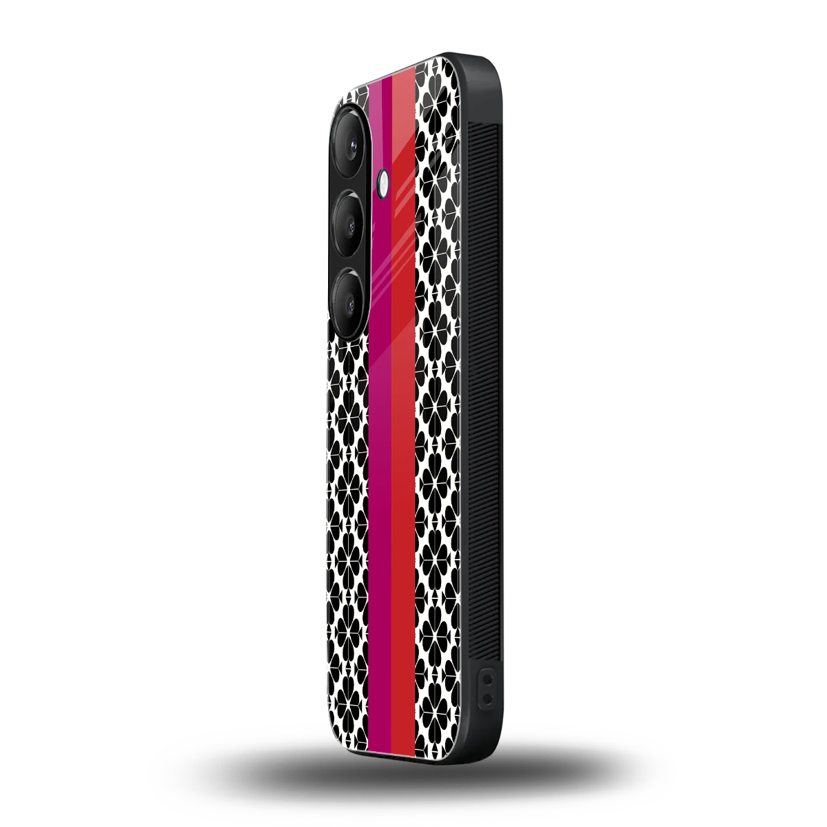 Rosy Noir samsung galaxy s24 mobile cover | shockproof glass phone case